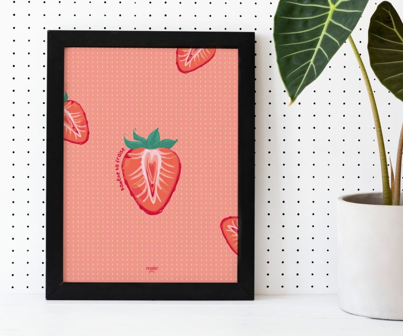 affiche fraise vulve peps
